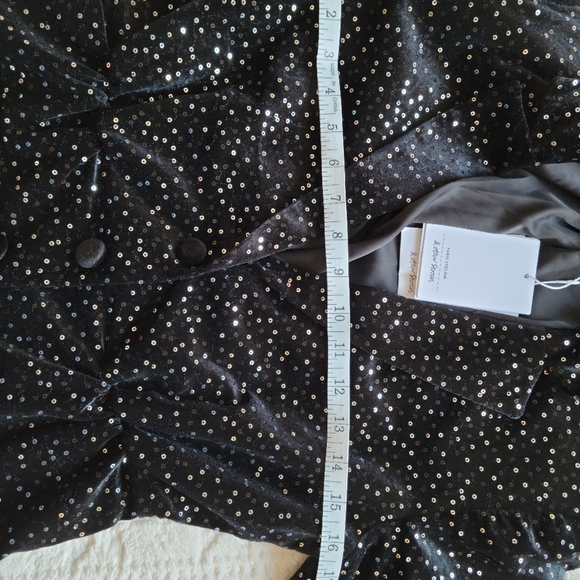 & Other Stories Sequined Velvet Hourglass Blazer - Picture 11 of 13